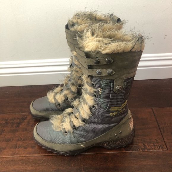 north face fur lined boots